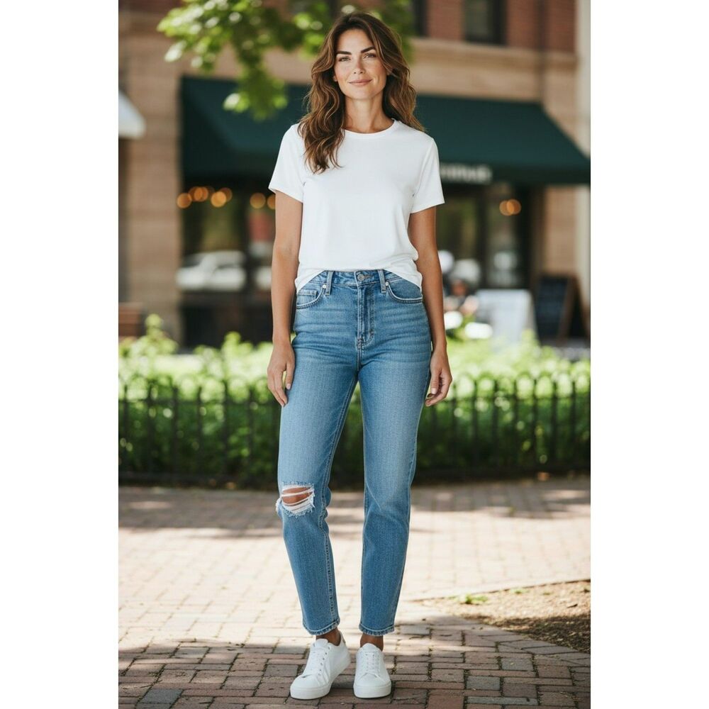 Celebrity Pink Body Sculpt Ankle Skinny Jeans Women's Size 14 Mid Rise #150